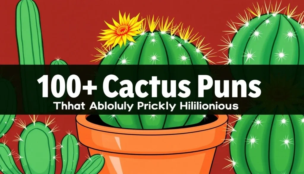 cactus puns — 100+ Cactus Puns That Are Absolutely Prickly Hilarious