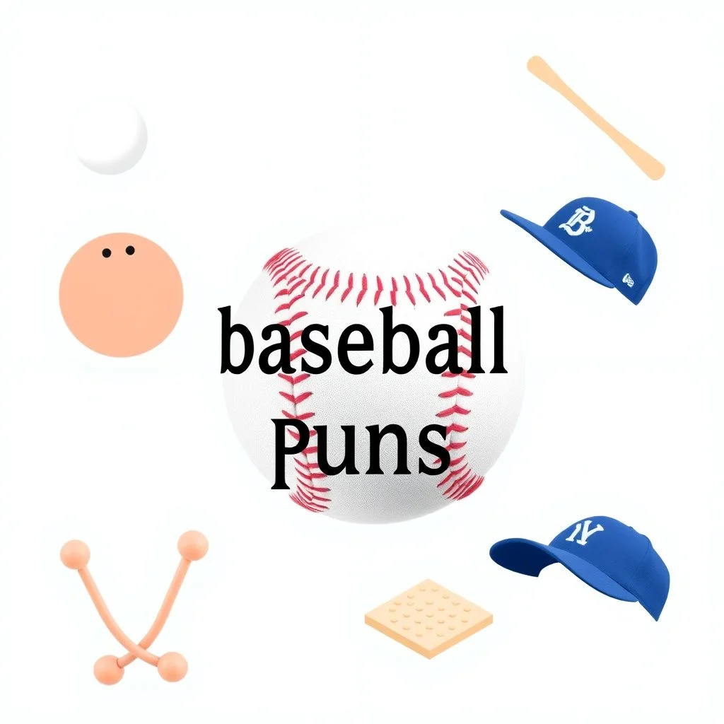 baseball puns illustration
