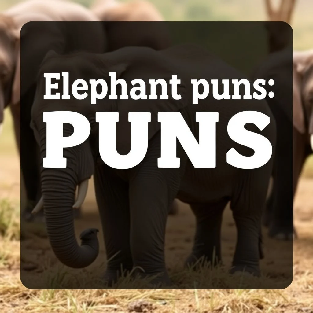 elephant puns illustration