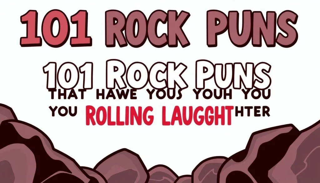 rock puns — 101 Rock Puns That Will Have You Rolling With Laughter