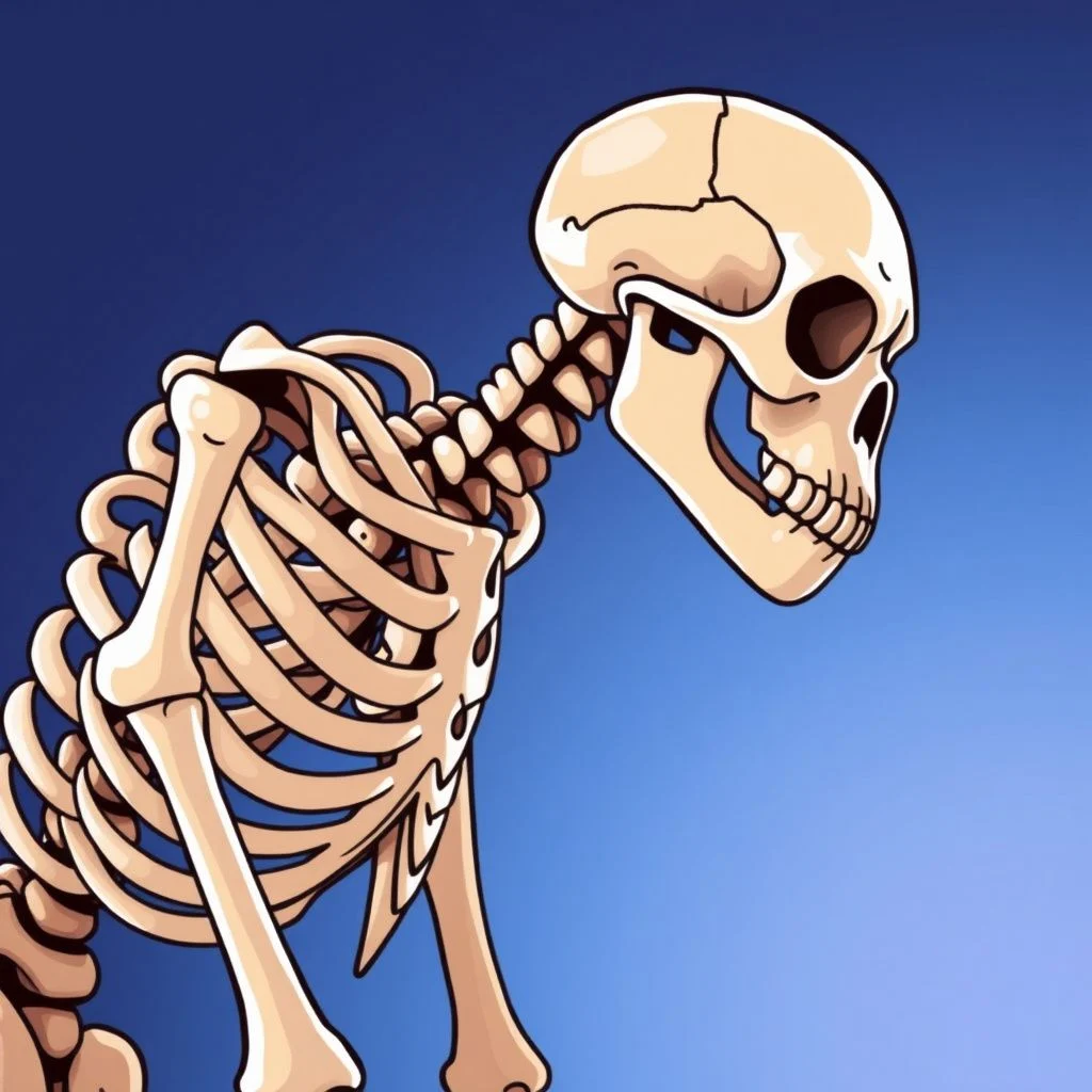 skeleton puns illustration