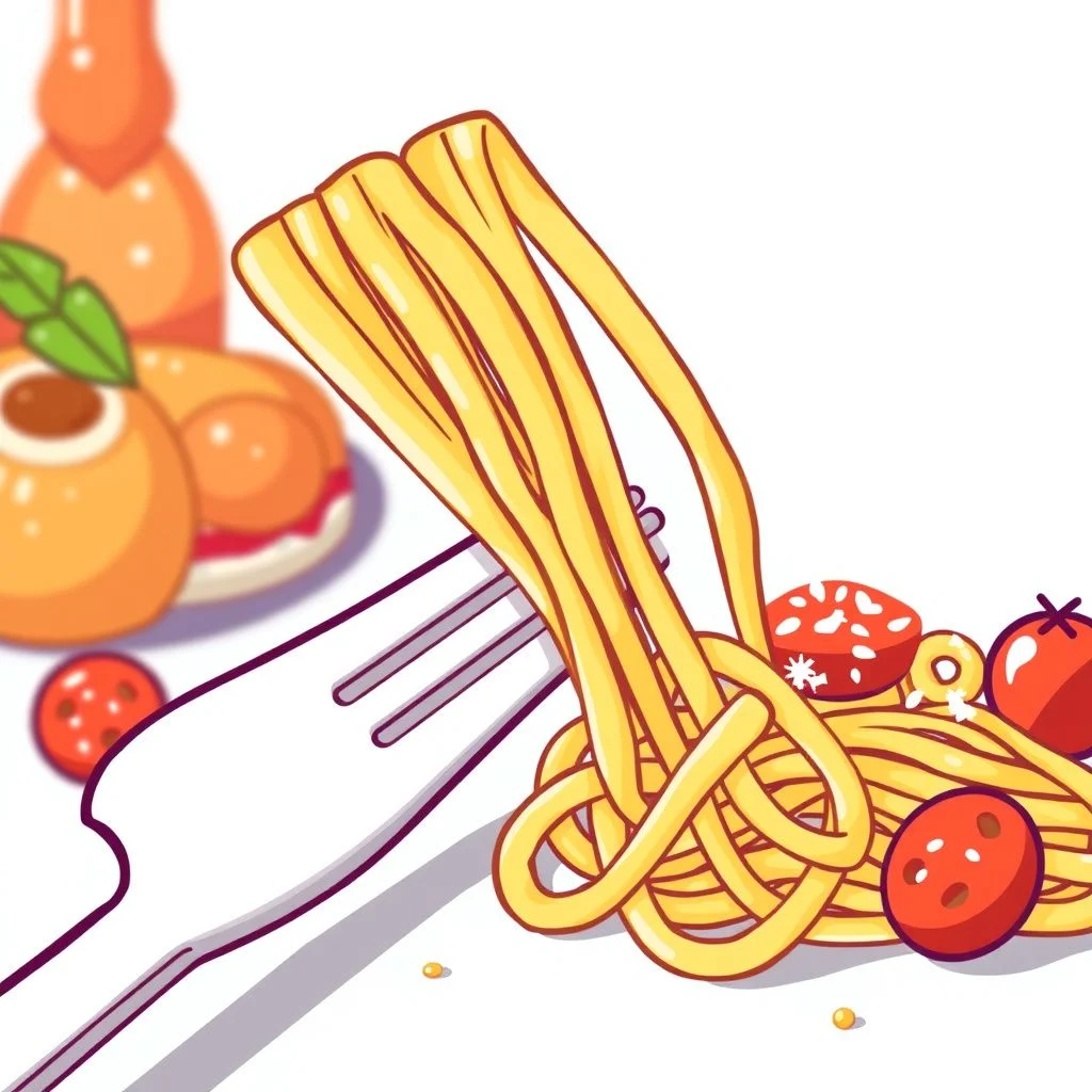 pasta puns illustration