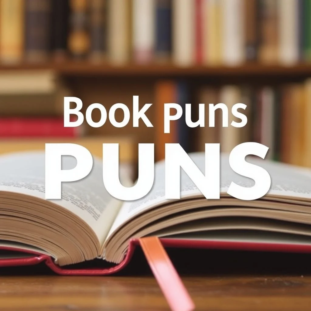 book puns illustration