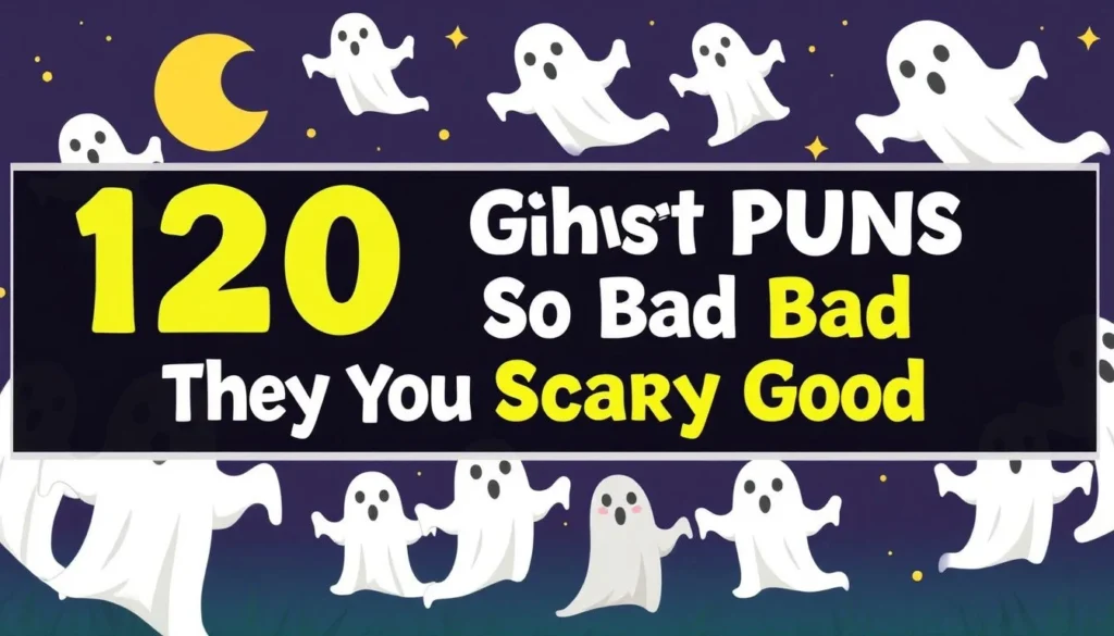 ghost puns — 120 Ghost Puns That Are So Bad They\'re Scary Good