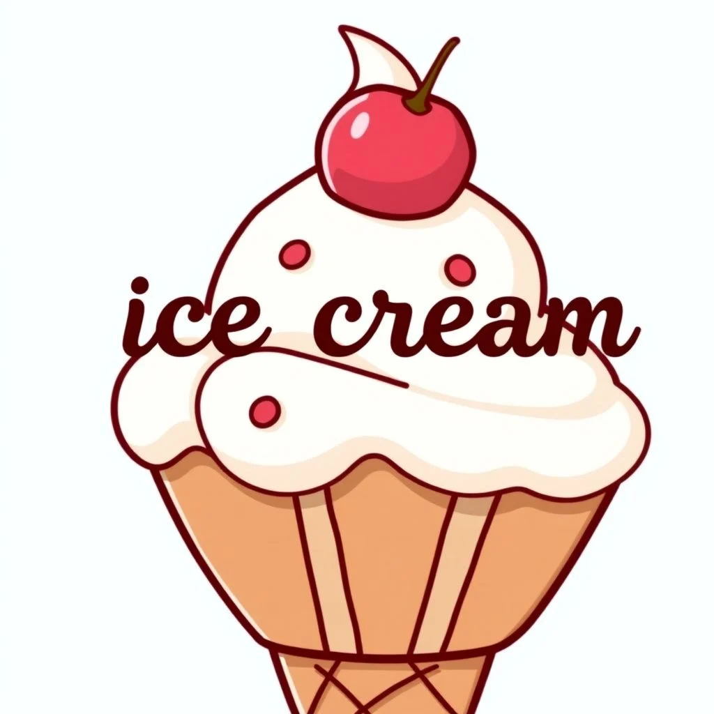 ice cream puns illustration