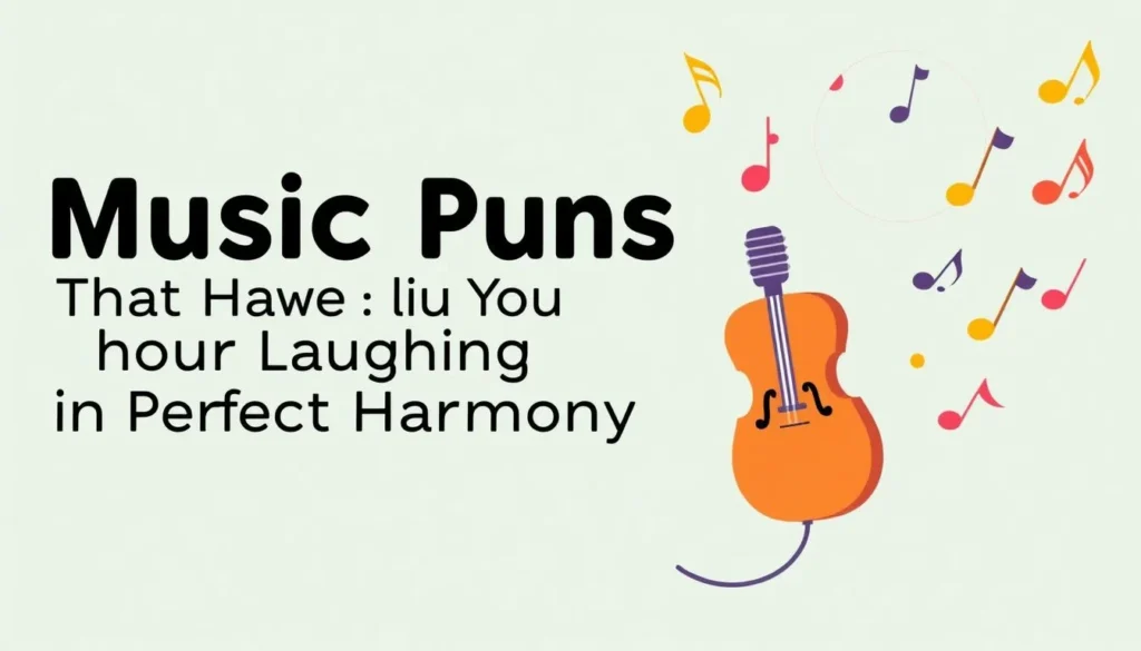 music puns — 120 Music Puns That Will Have You Laughing in Perfect Harmony
