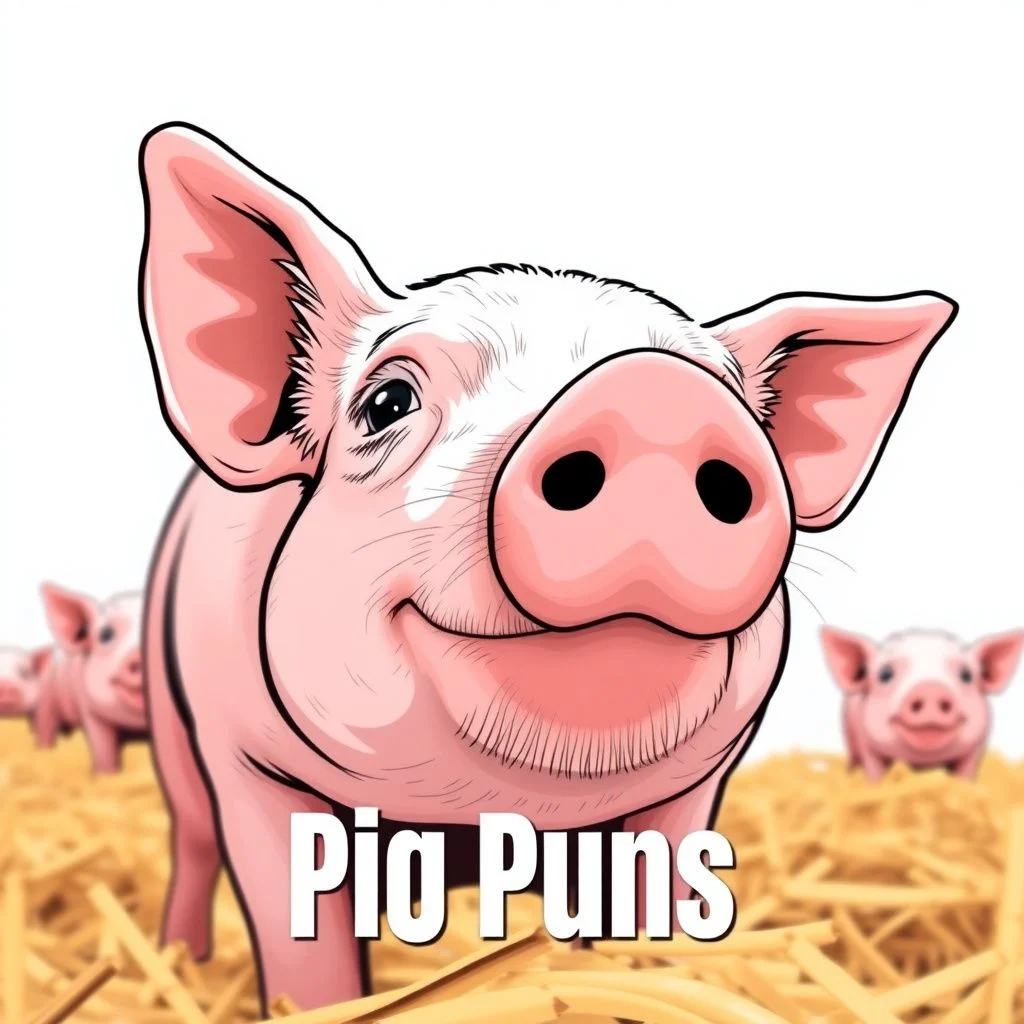 pig puns illustration