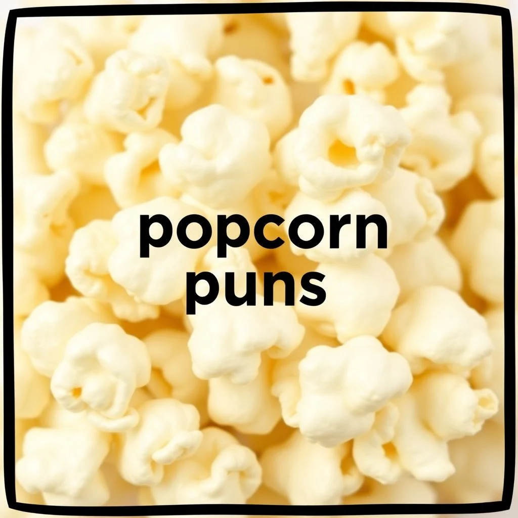 popcorn puns illustration
