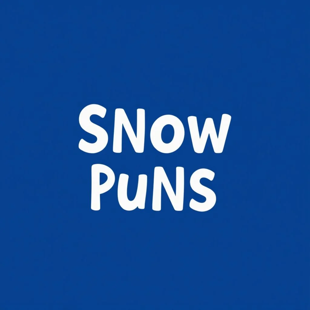 snow puns illustration