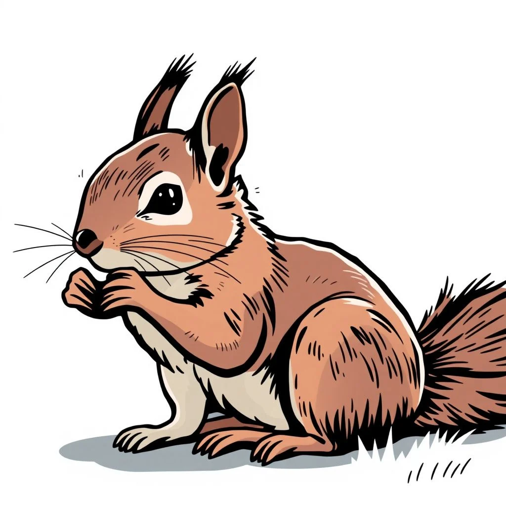 squirrel puns illustration