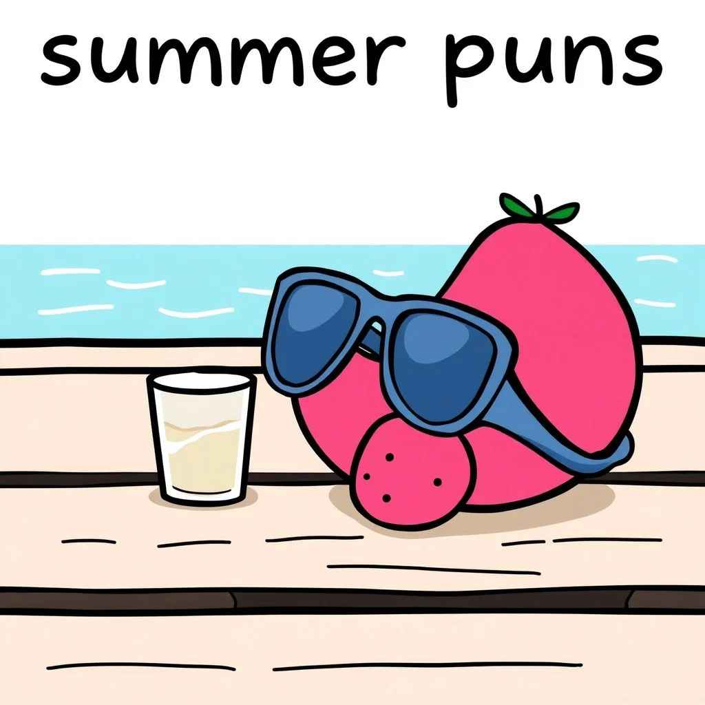 summer puns illustration