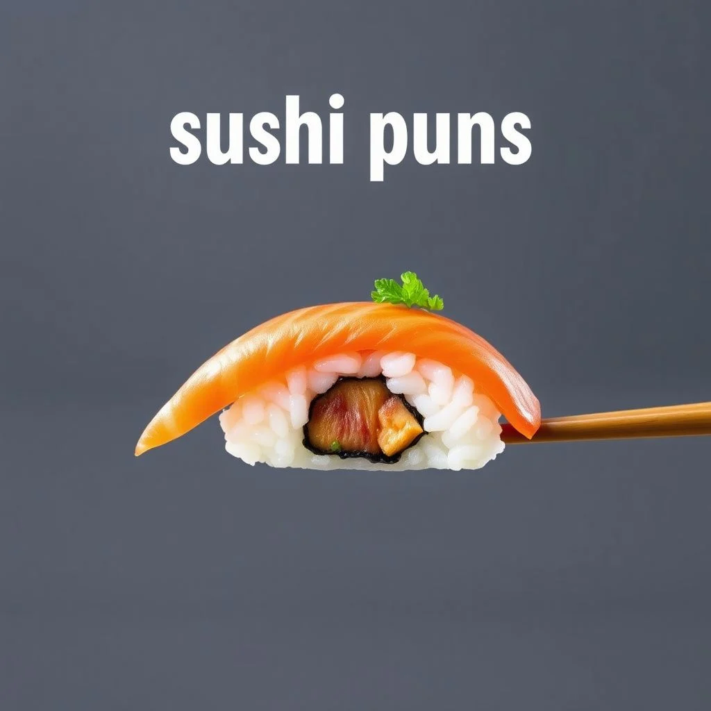 sushi puns illustration