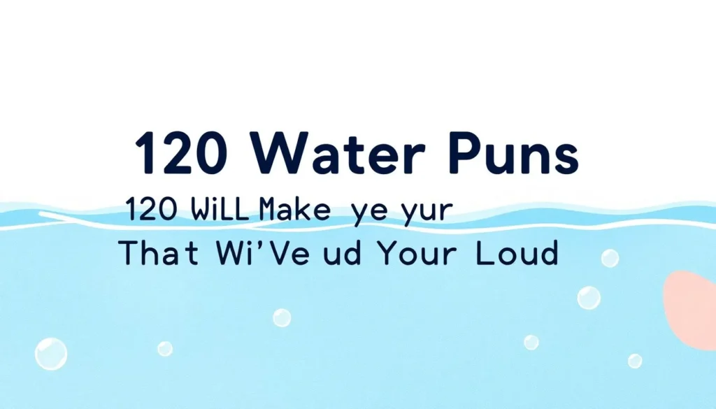 water puns — 120 Water Puns That Will Make You Laugh Out Loud