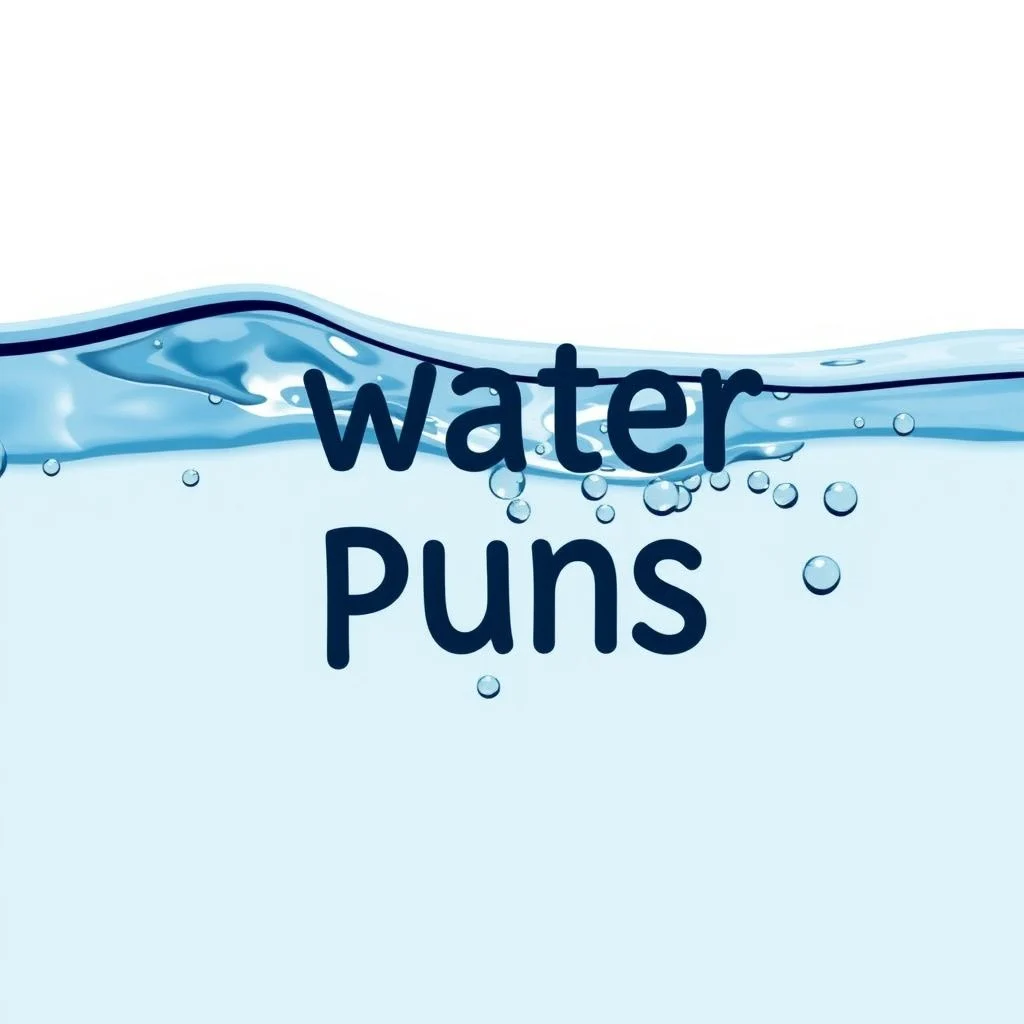 water puns illustration