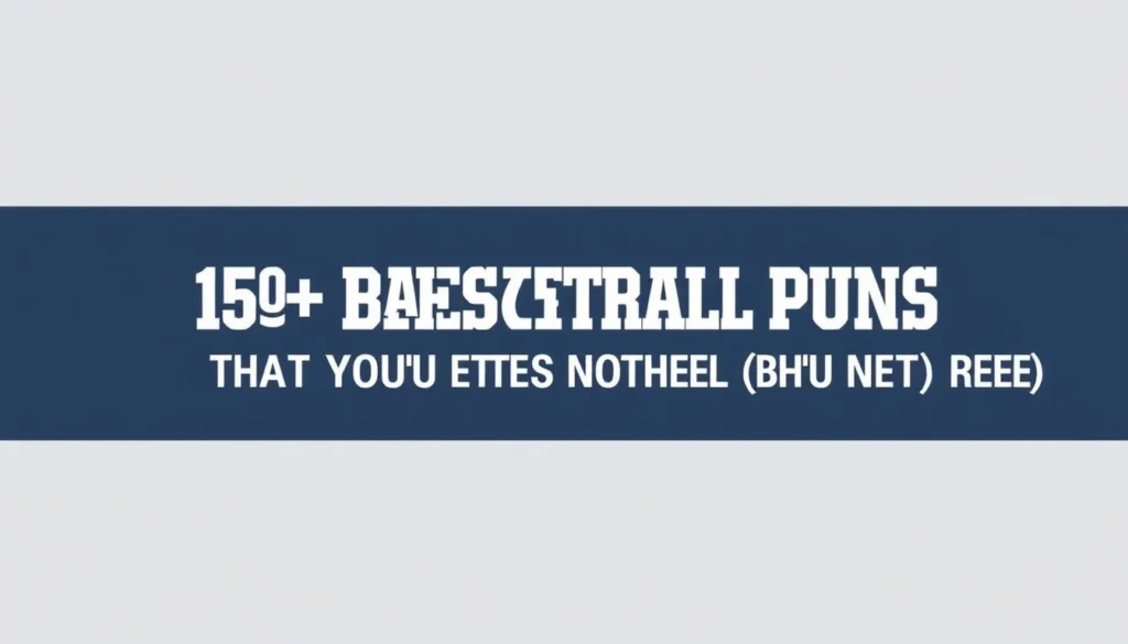 basketball puns — 150+ Basketball Puns That Are Nothing But Net (And Free)
