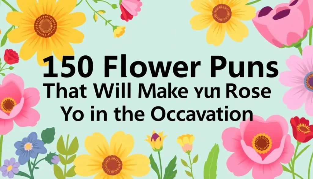 flower puns — 150 Flower Puns That Will Make You Rose to the Occasion