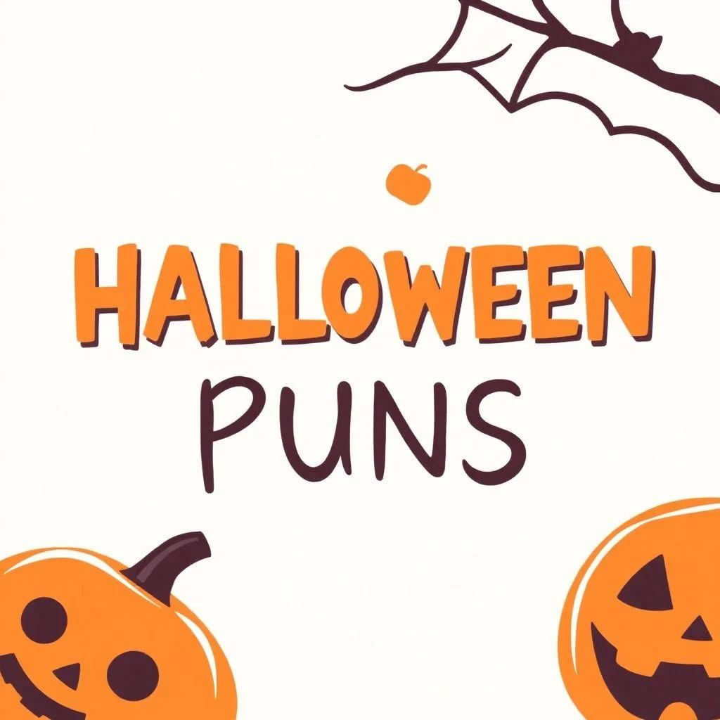 halloween puns illustration
