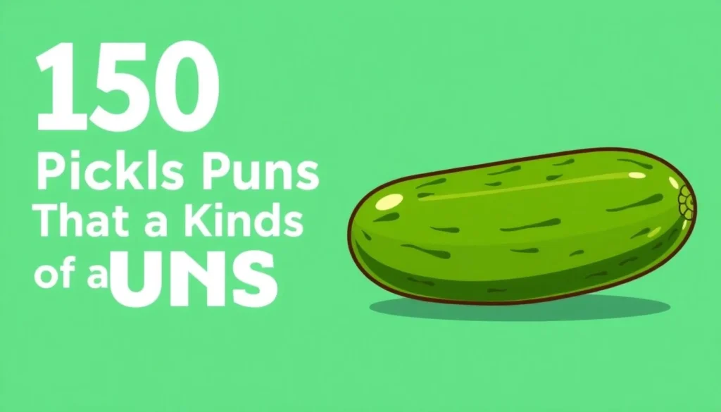 pickle puns — 150 Pickle Puns That Are Kind of a Big Dill