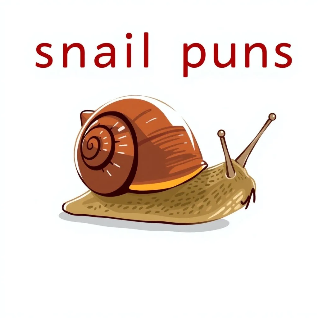 snail puns illustration