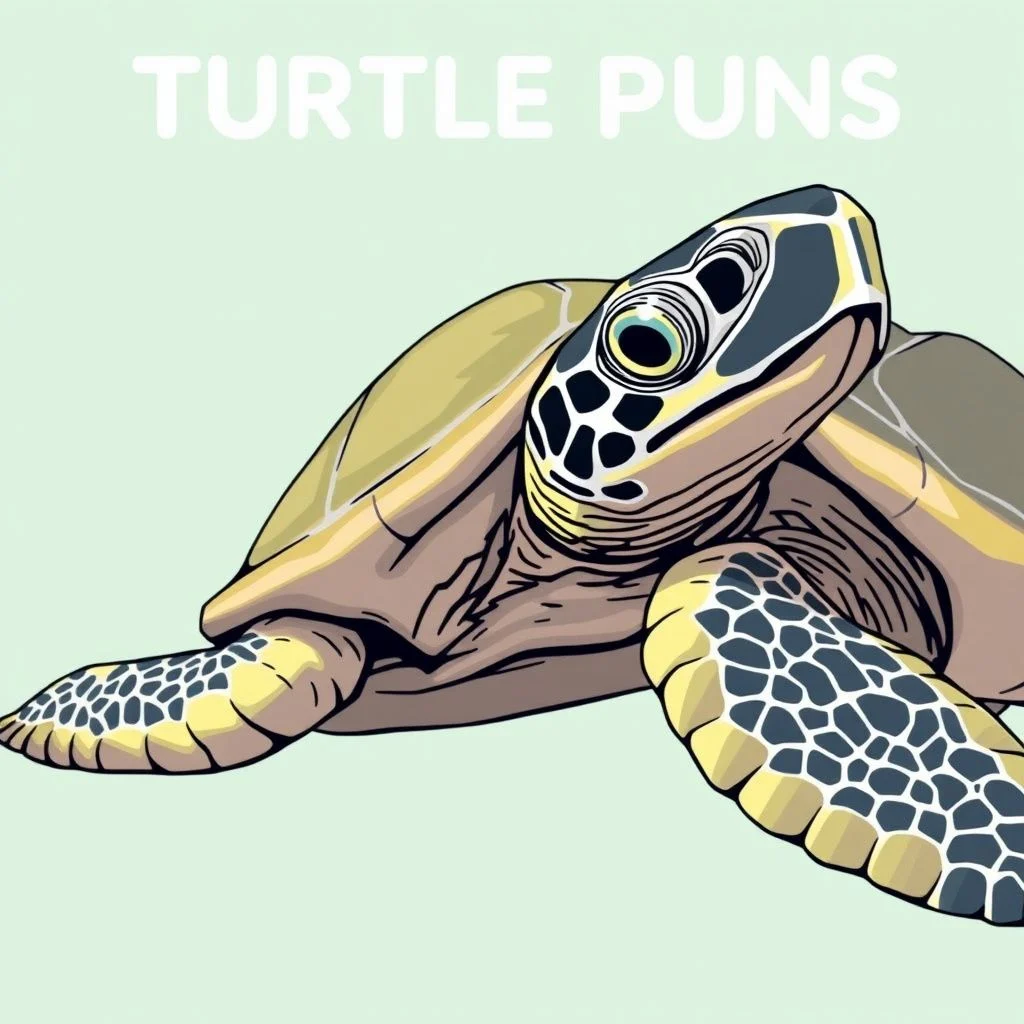 turtle puns illustration