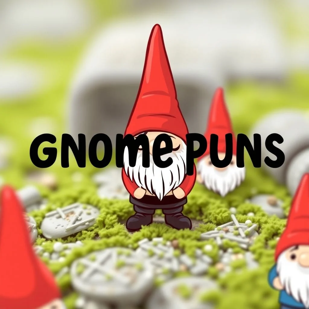 gnome puns illustration