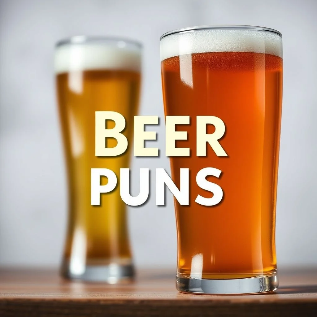 beer puns illustration
