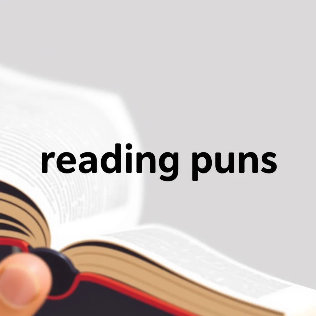reading puns illustration