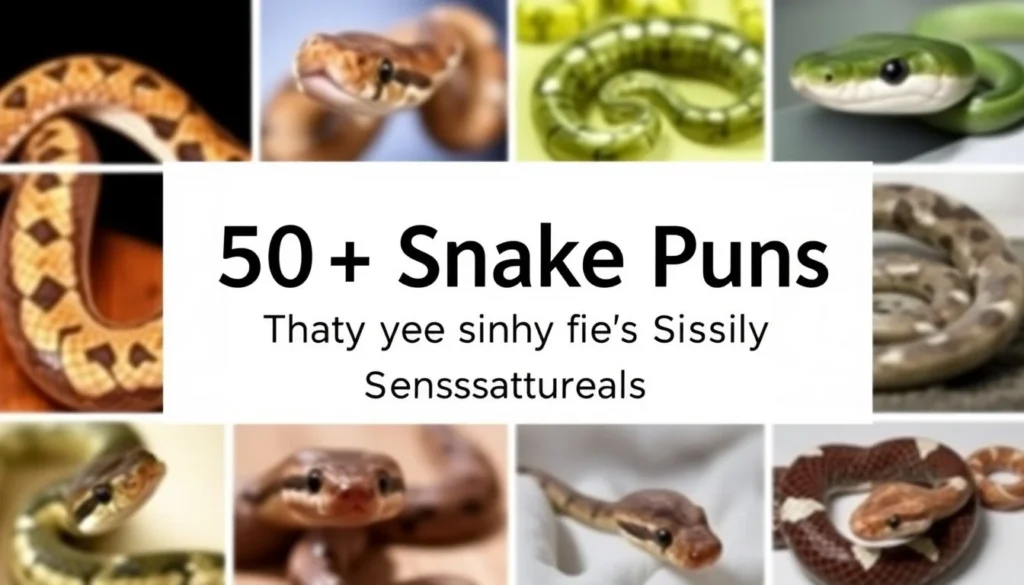 snake puns — 50 Snake Puns That Are Simply Sssensational