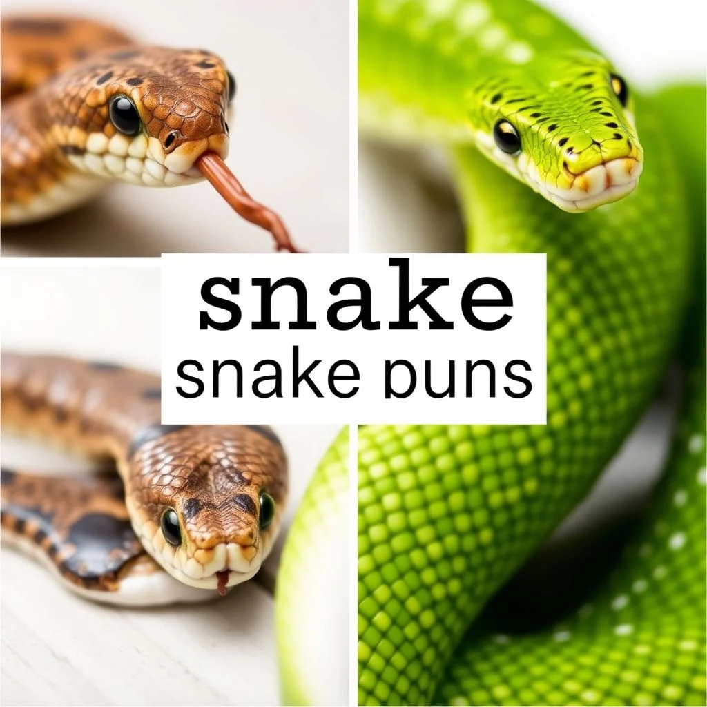 snake puns illustration