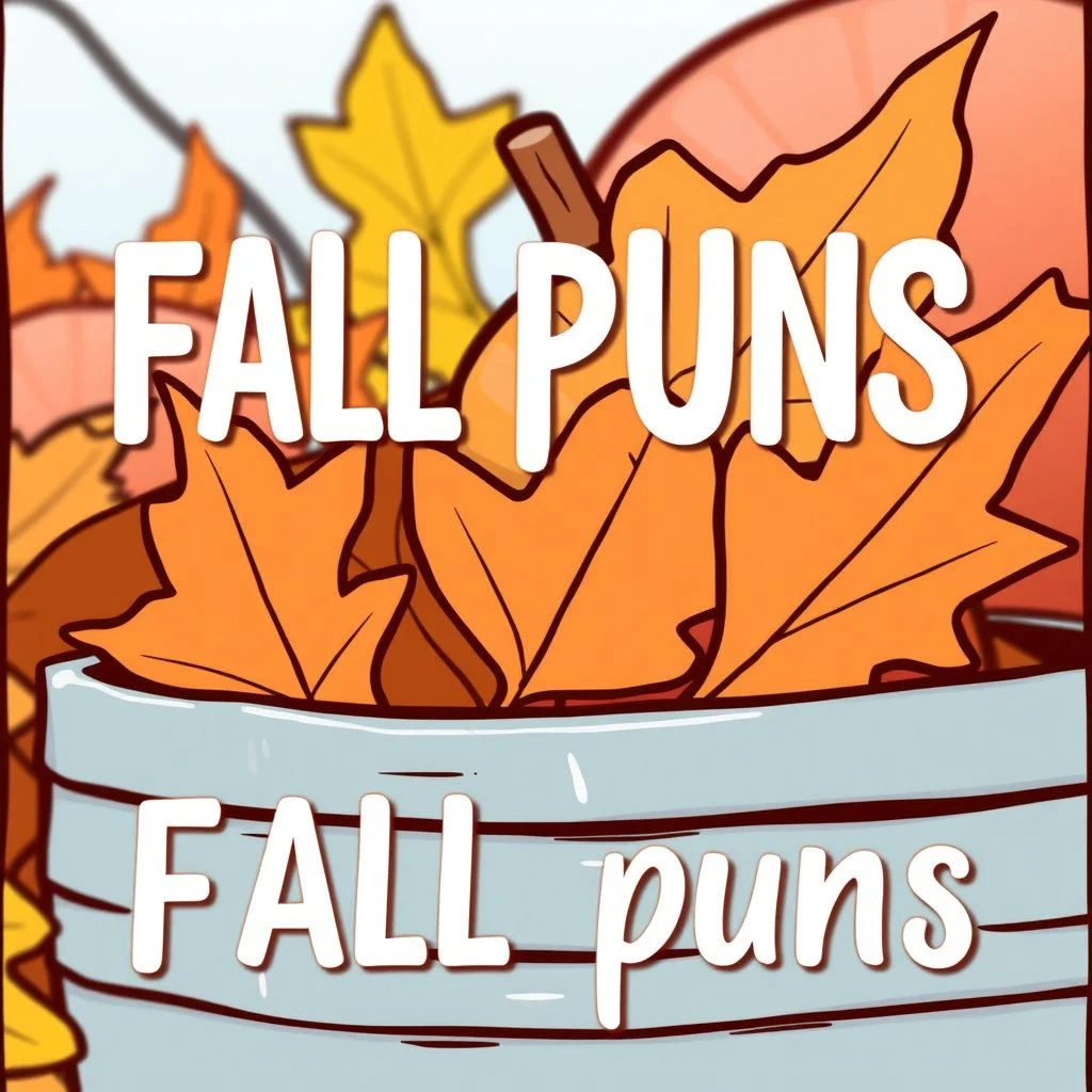 fall puns illustration