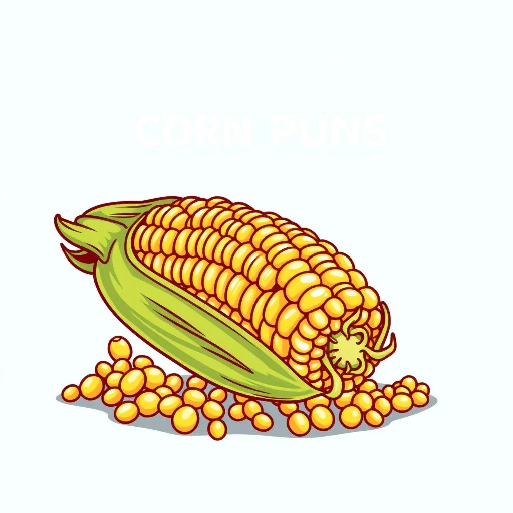 corn puns illustration