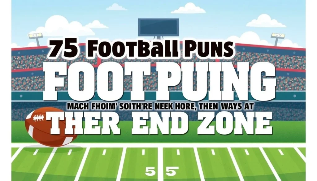 football puns — 75 Football Puns That Will Have You Laughing All the Way to the End Zone