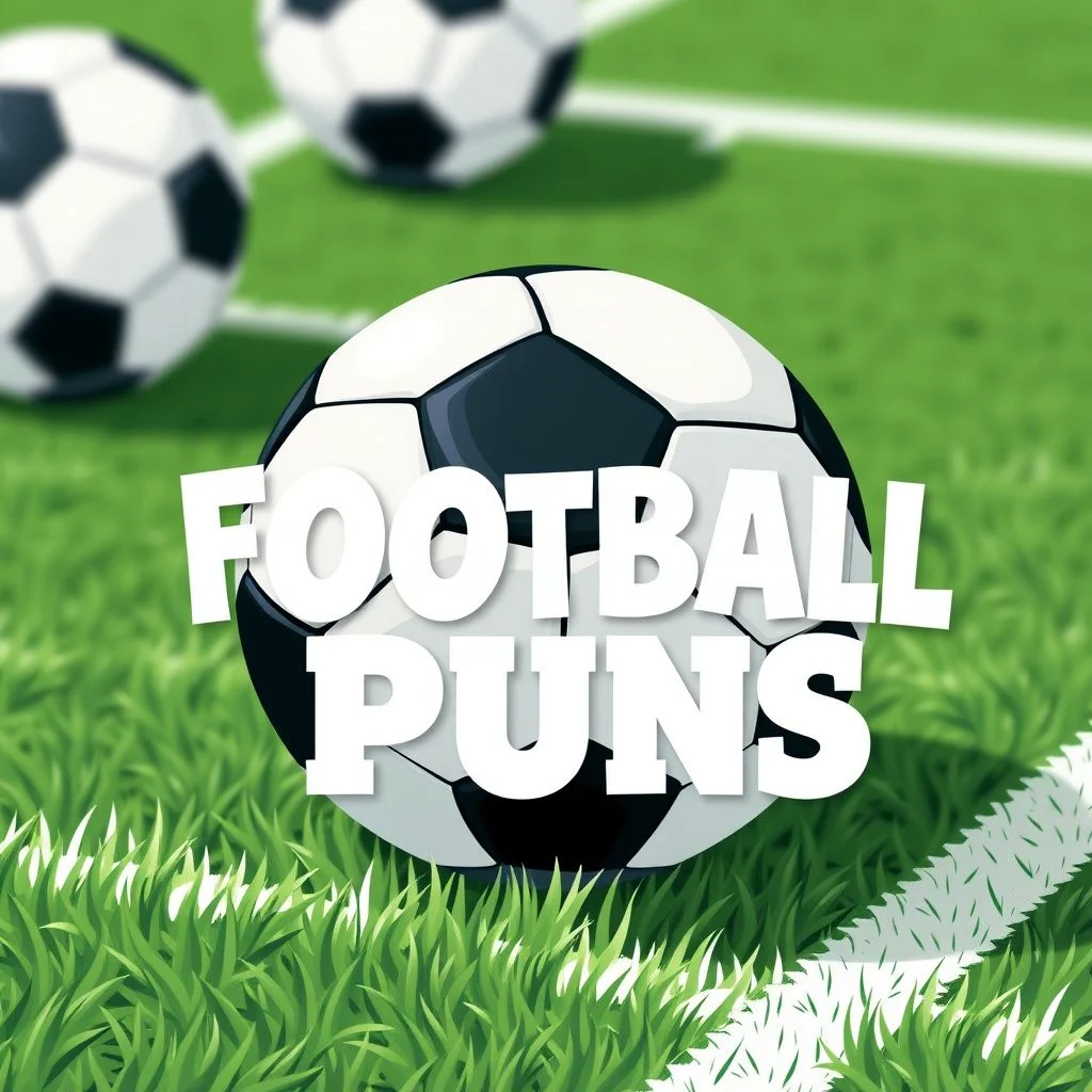 football puns illustration