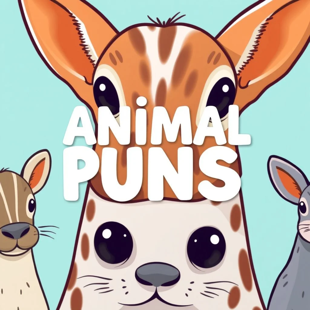 animal puns illustration