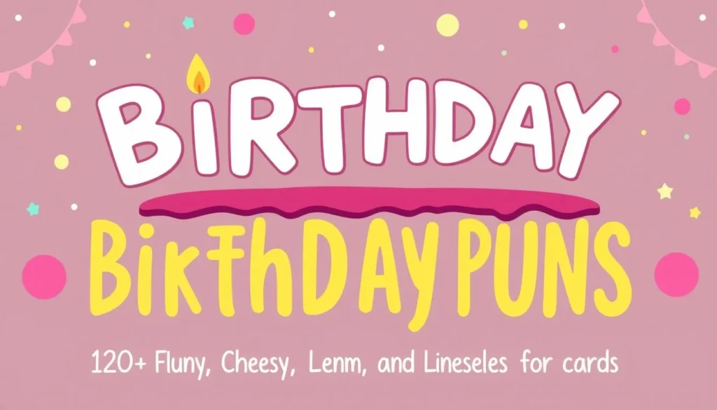 birthday puns — Birthday Puns: 120+ Funny, Cheesy, and Clever Lines for Cards