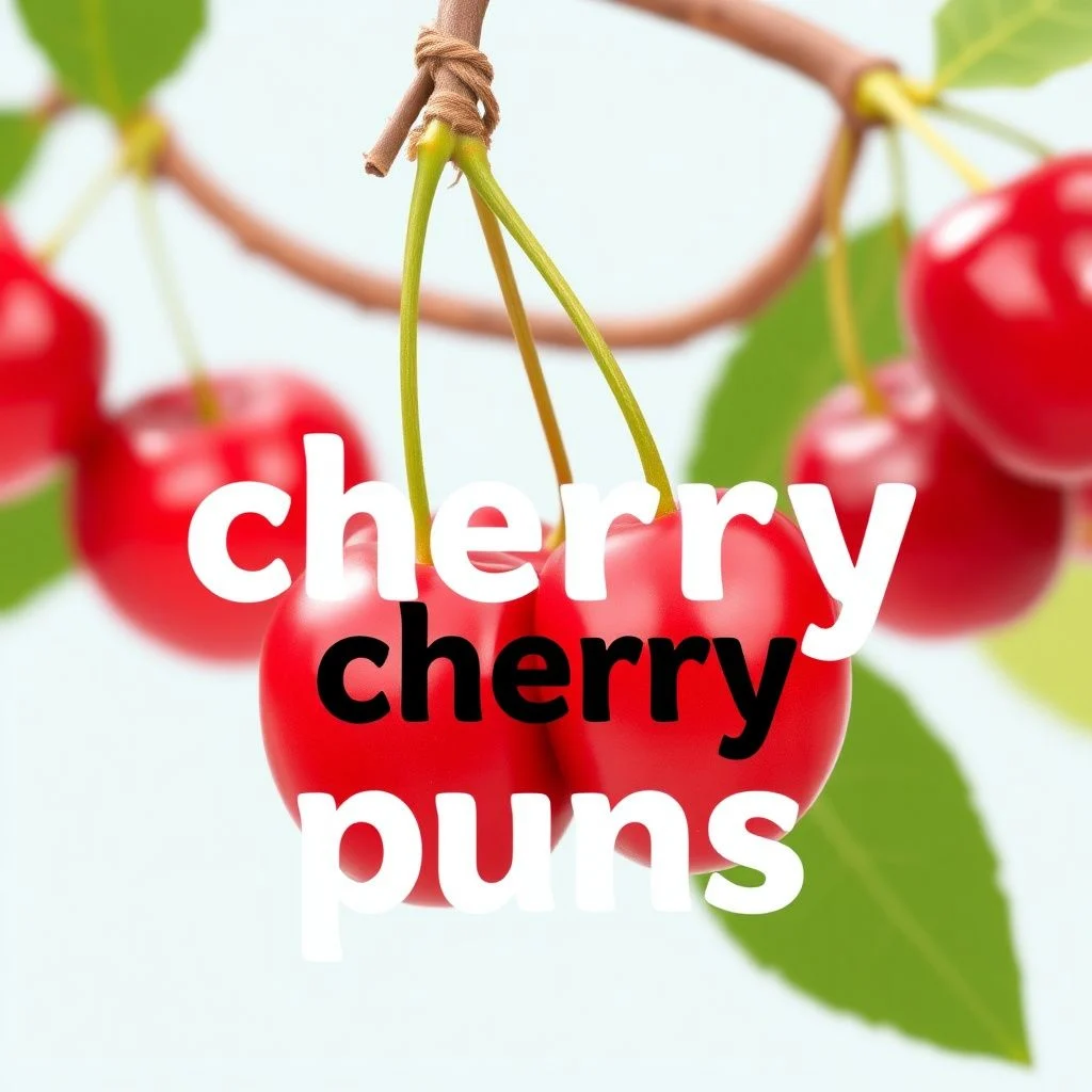 cherry puns illustration