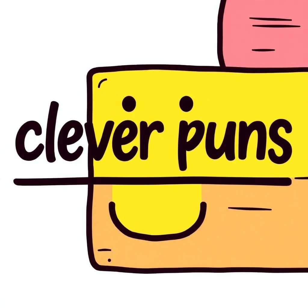 clever puns illustration