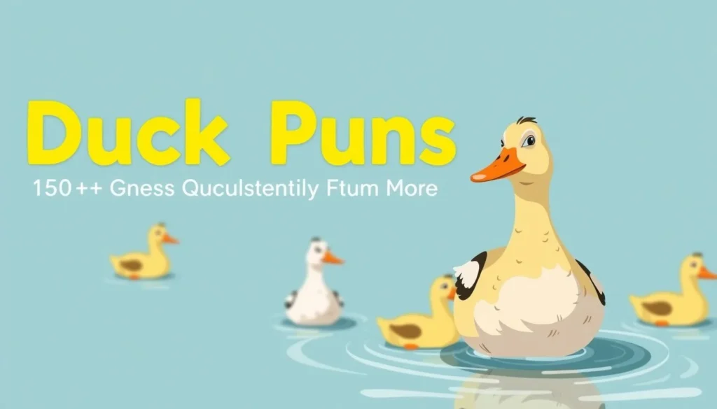 duck puns — Duck Puns: 150+ Quackers to Make Anyone Smile