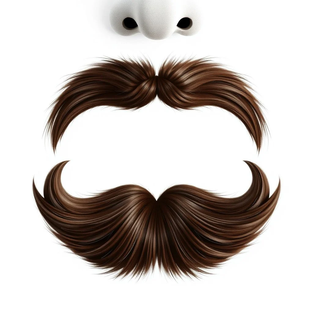 mustache puns illustration