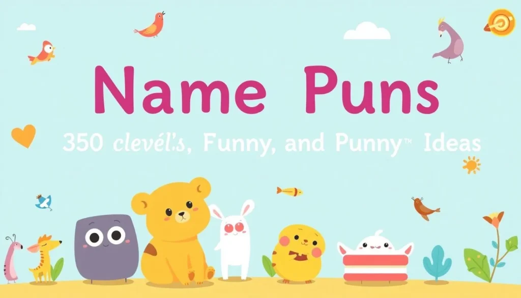name puns — Name Puns: 350+ Clever, Funny, and Punny Name Ideas