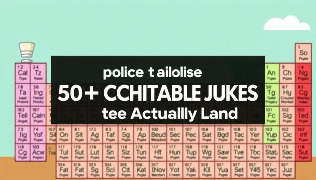 periodic table puns — Periodic Table Puns: 50+ Chemistry Jokes That Actually Land
