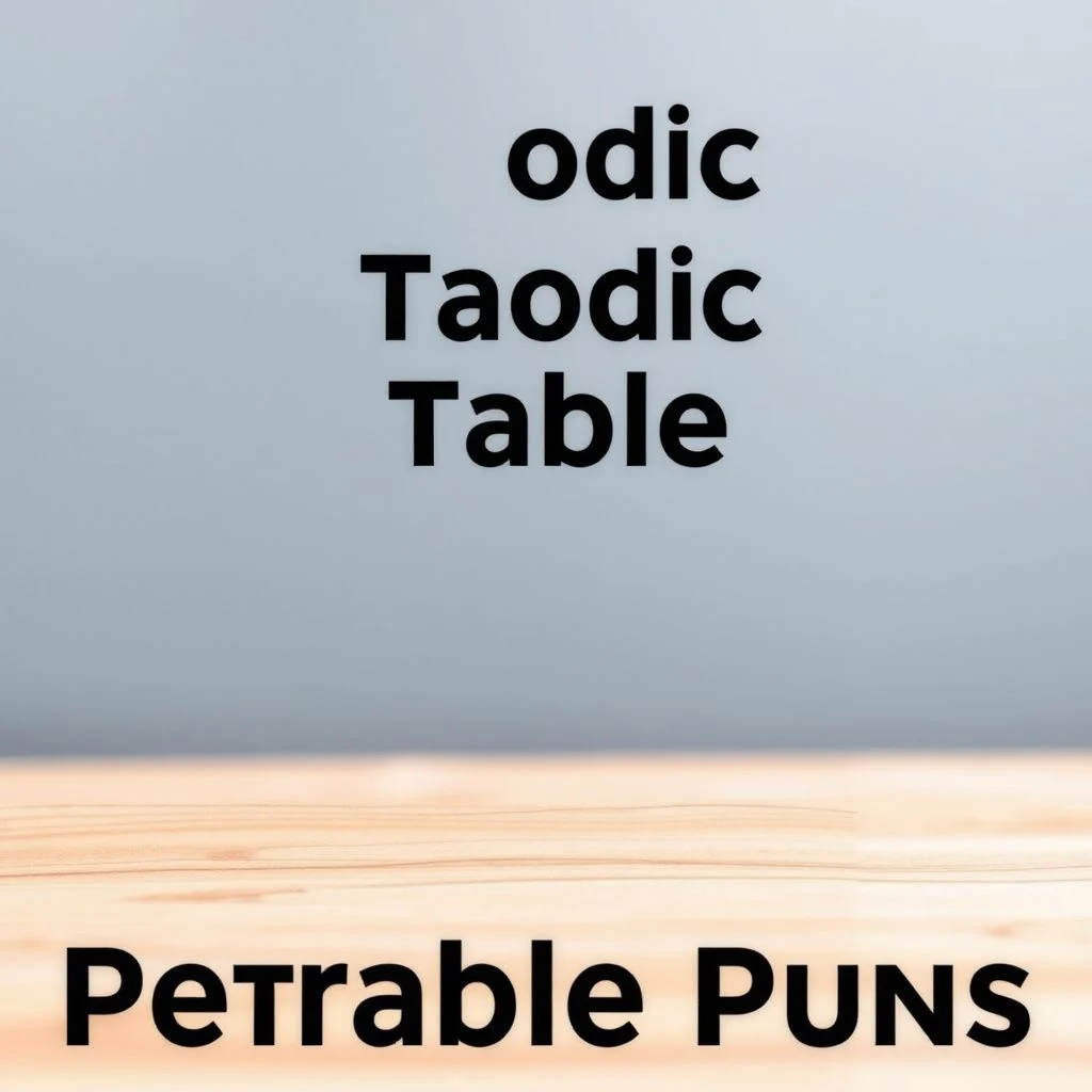 periodic table puns illustration