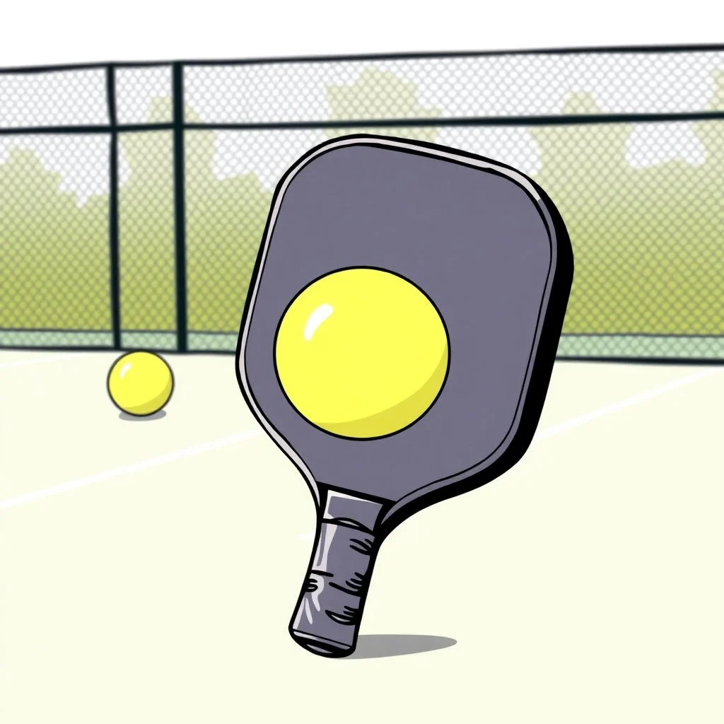 pickleball puns illustration