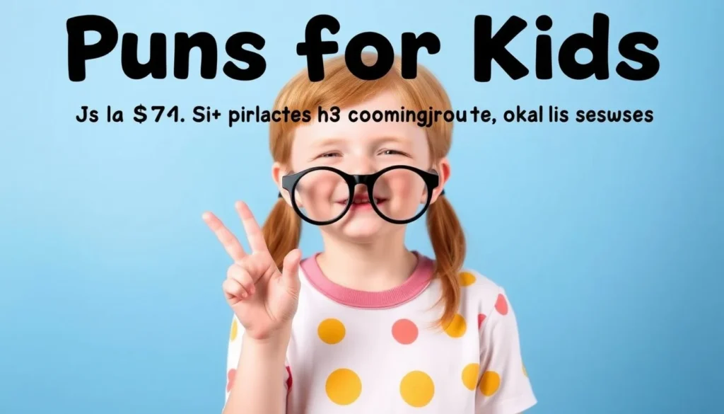 puns for kids — Puns for Kids: 150+ Clean Jokes That Actually Make Them Laugh