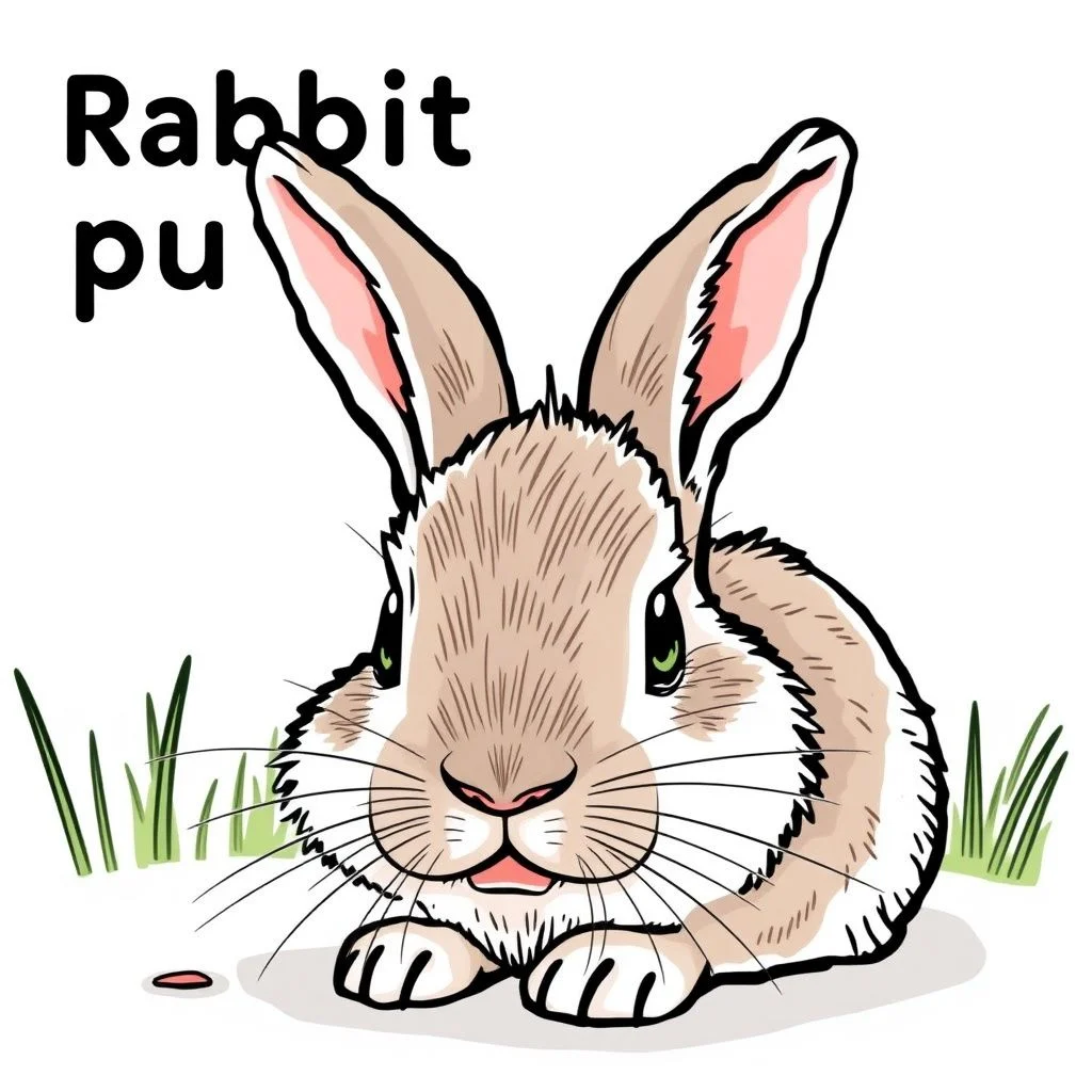 rabbit puns illustration