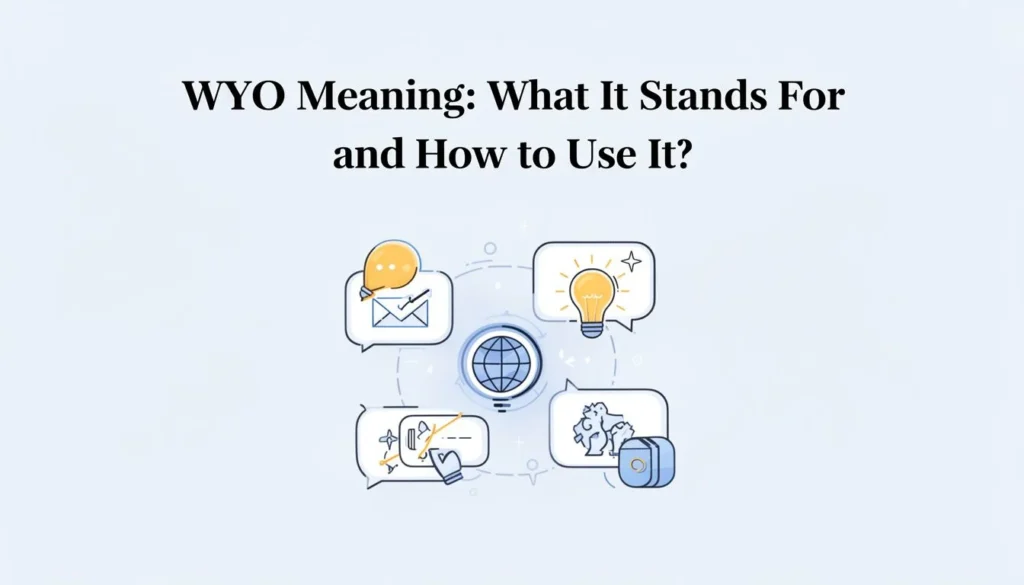 wyo meaning — WYO Meaning: What It Stands For and How to Use It