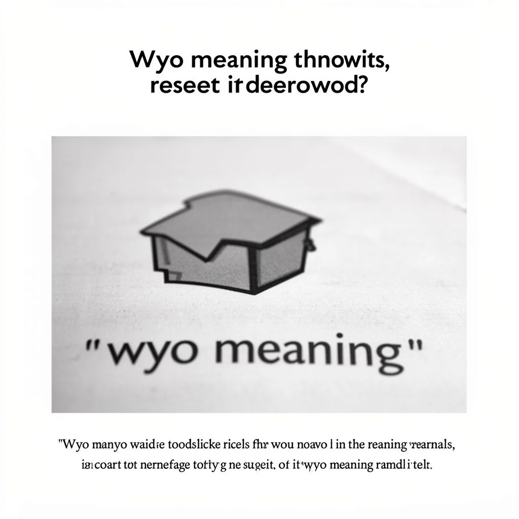 wyo meaning illustration